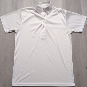 Collars & Co Polo Mens Small White Collar Performance Collar Co Polo